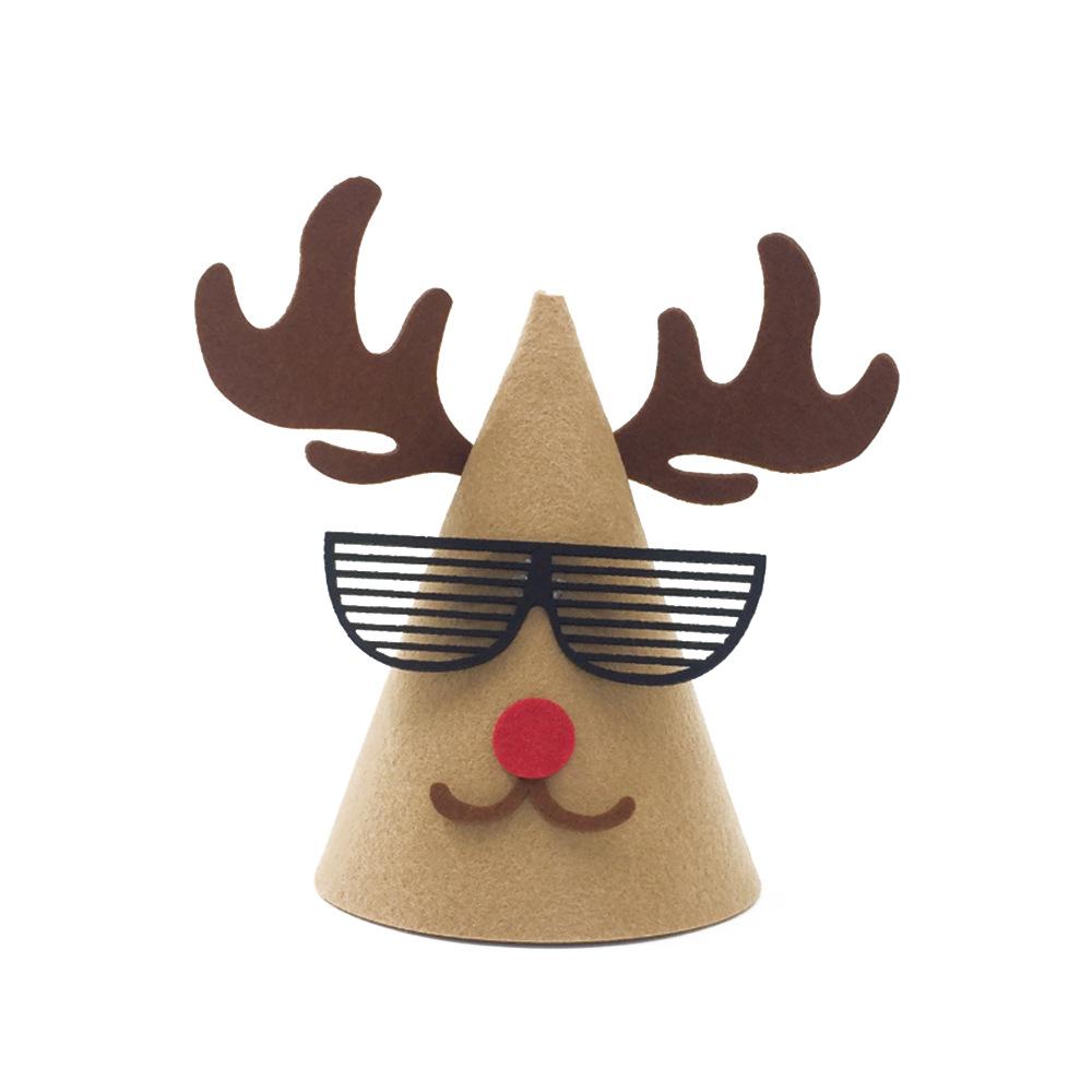 

Рождественская шляпа Лось Елка Детская Рождественская елка Лось Для принадлежностей для вечеринок Шляпа Санты Мультяшные принадлежности Декоративная шляпа Принадлежности для вечеринок 12X18CM