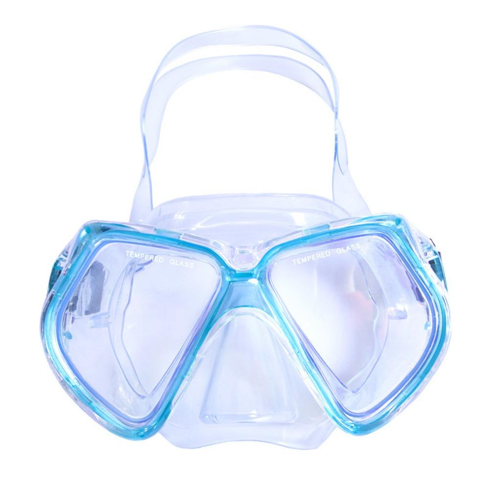 Tempered Glass Snorkel Mask With Nose Cover Underwater Mask Summer Diving Glasses For Adult