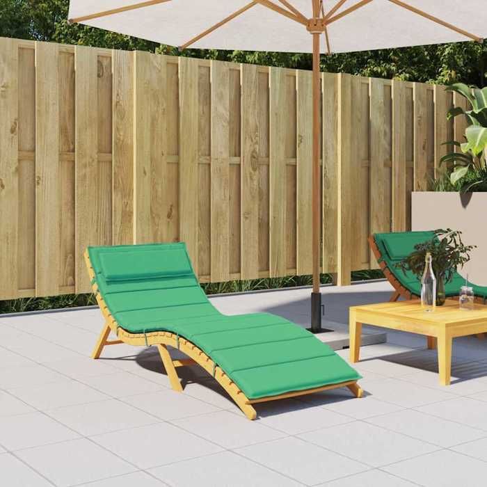 VidaXL Sun Lounger Cushion Green 180x60x4 Cm Oxford Fabric, Cushion, Seat Cushion, Patio Cushion, Cushion 361857