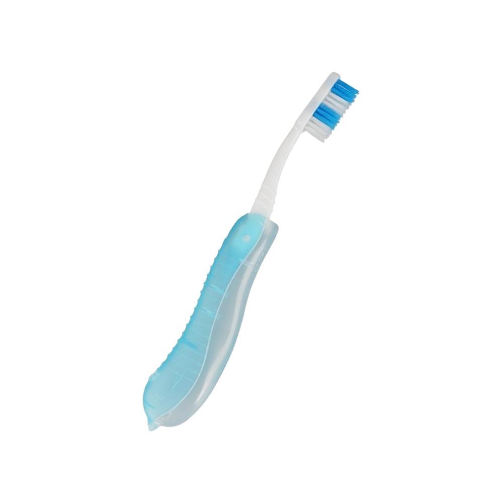 

Oral Care Foldable Toothbrush Comb Plastic Travel Toothbrush Oral Cleaning Tools Tooth Cleaning 1Pc-Light Blue