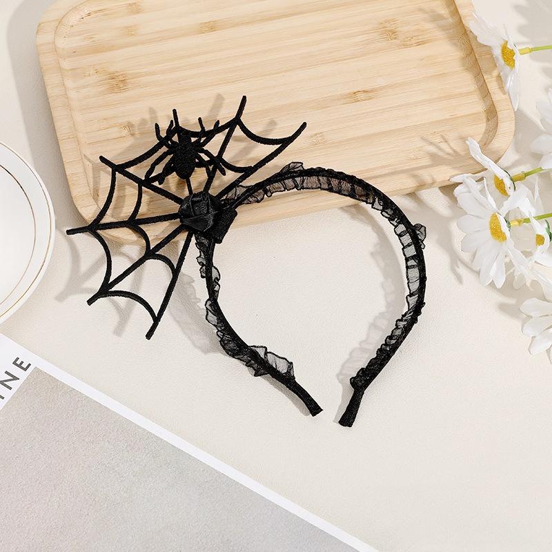 Halloween Stirnband Dekorativ Festlich Spinne Haarreif Mit Choker Halskette Foto Requisiten Kostüm Cosplay Zubehör