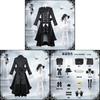 Black Butler Ciel Phantomhive Cosplay Shalior Costume With Polyester Fabric For Anime Role Play