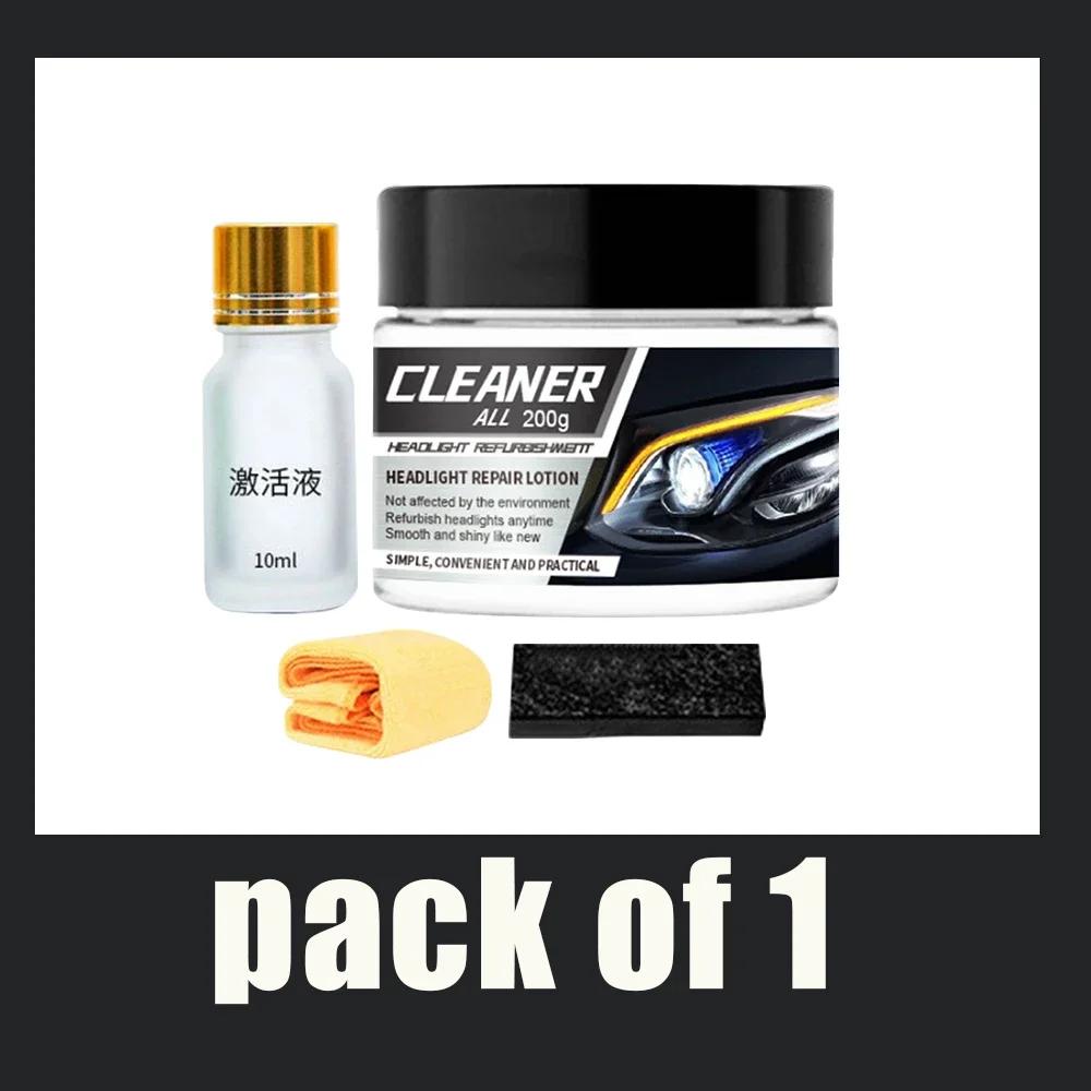 

YC19 Наборы для полировки и восстановления фар автомобиля Средство для удаления царапин с фар Ремонтная очищающая паста Удаление окисления Полироль для фар L