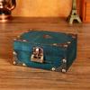 Box Jewelry Wooden With Lock Vintage Desktop Organizer For Home Decor Office