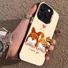 Süße Corgi Handyhülle Für iPhone 17,16,15,14,13,12,11,Pro,Max,Plus Weiche Schwarze Hülle