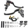 Pair CNC 19 RCS Motorcycle Brake Master Cylinder Cable Clutch Radial Brake Pump 22mm Universal For Honda Yamaha Kawasaki Suzuki  With Aluminum Switch