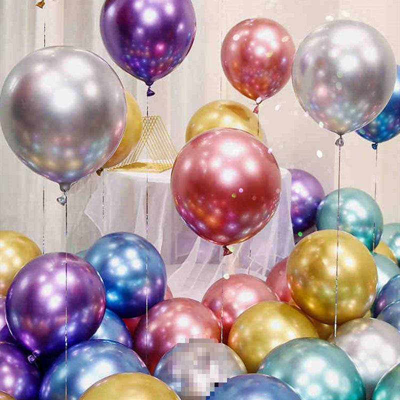 Metallic Red Gold Balloon Set for Weddings and Celebrations