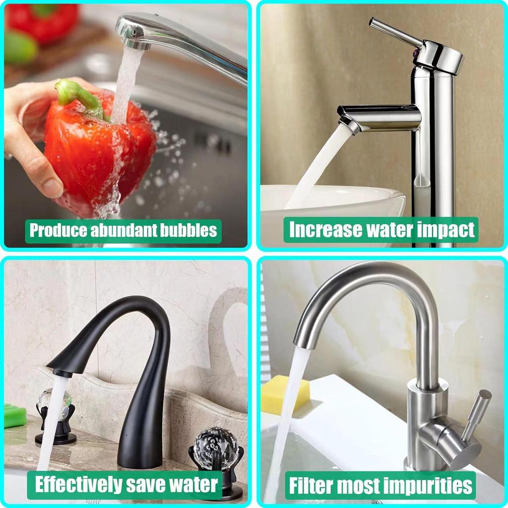 Faucet Flow Limiter Splash-Proof Aerator with Inner Core
