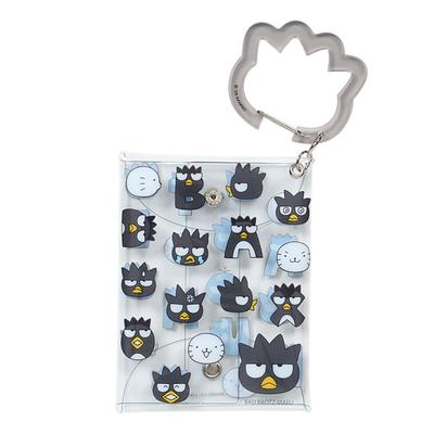 Sanrio Carabiner Clear Pouch Funny Face Ages 3 and Up 753661 (Hangyodon & Badtz-Maru Design) Badtz-Maru