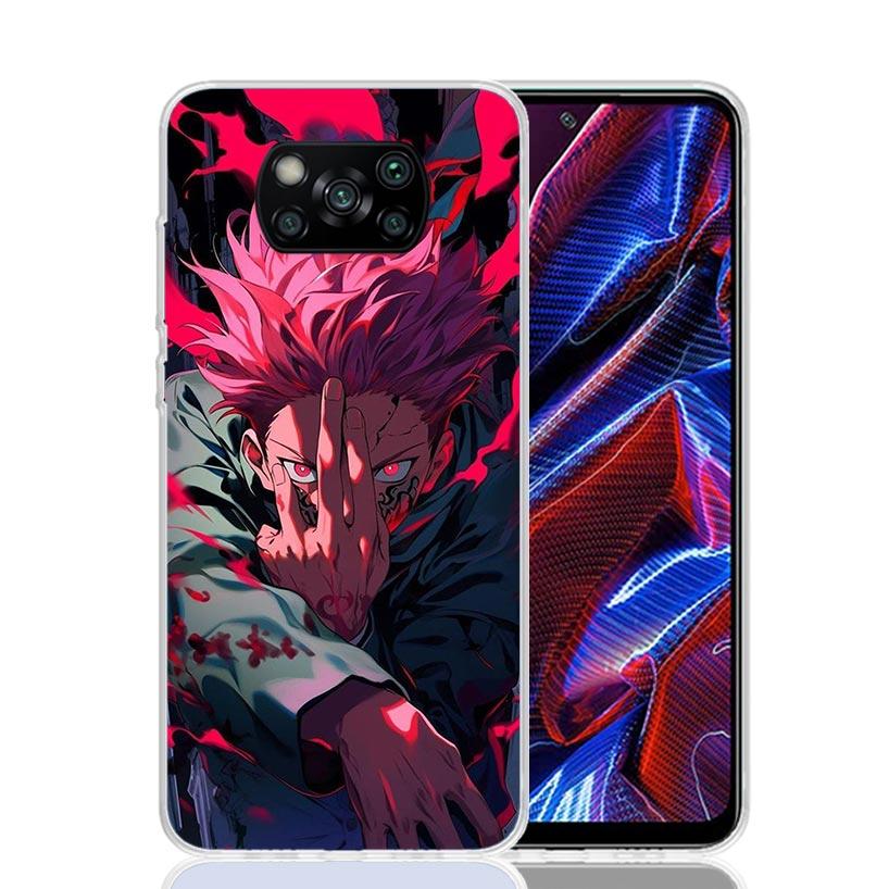 Hot Anime Kaisens Jujutsus Case Phone Cover for Xiaomi Redmi Note 10 9 9S 8 8T 7 5 Pro Mi 12T 11T 10T 9T 12 11 Lite A3 A2 Trend