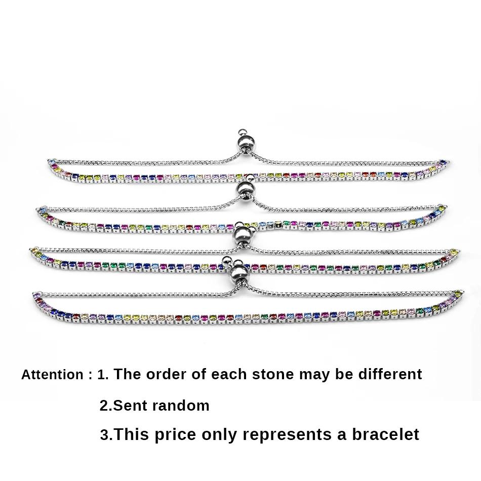 TONGZHE Women Couple Bracelets 925 Silver Jewelry Bangles For Ladies Beads Sparkling Strand Chain Bracelets For Women