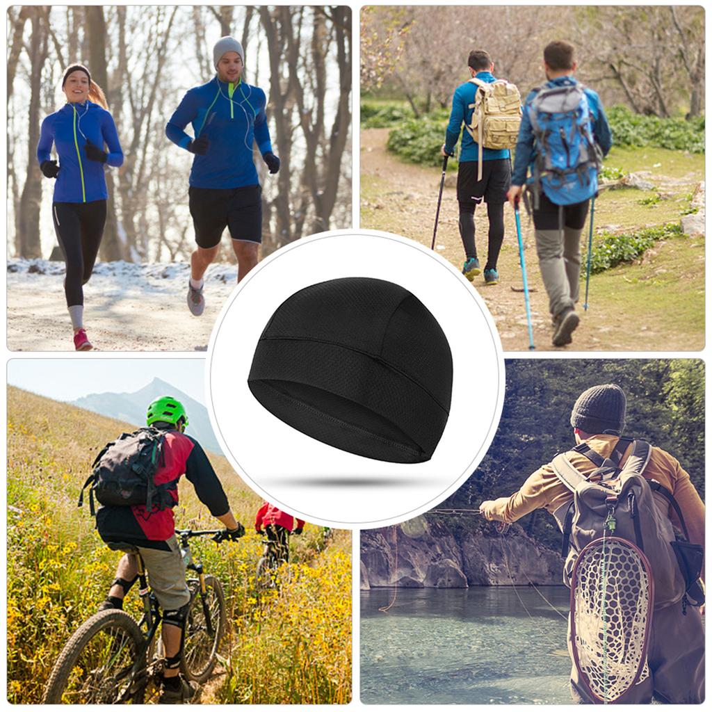 Cooling Cap Men Women Sweat Wicking Cycle Running Hat Helmet Liner