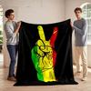 Peace Sign Rasta Colors Blanket for all seasons blanket lunch break throw gift