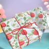 10 Sheets Cute Strawberry Snow Pear Paper Flower Bouquet Wrapped With Flower Lining Wedding Decor DIY Outdoor Gadgets