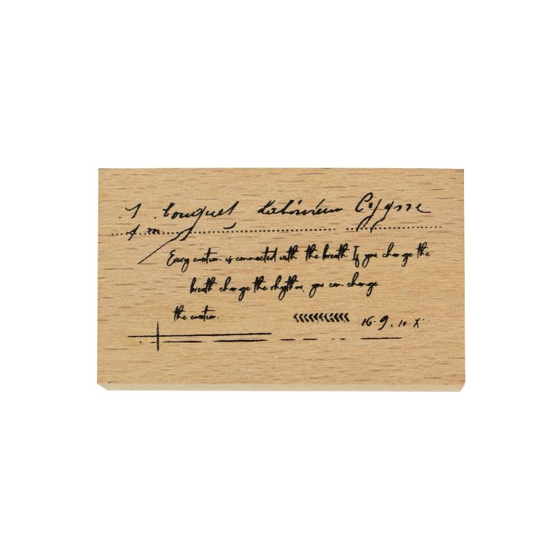 Retro Floral Wood Stamps for Simple Versatile Journals & Watercolor Art