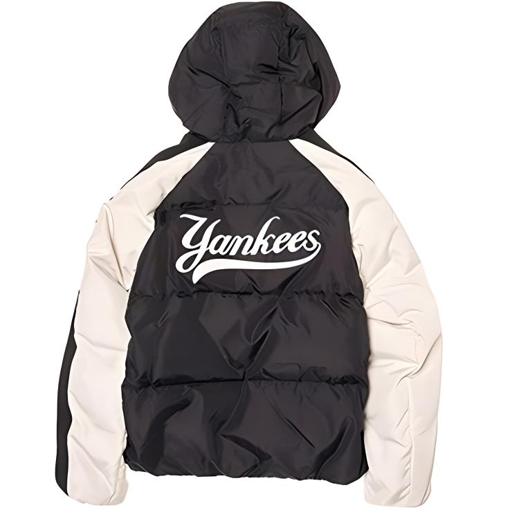 New MLB Varsity New York Yankees Down Jacket Unisex Black 3ADJV0246-50BKS