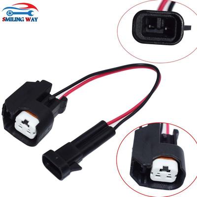 SMILING WAY# Engine 4.8L 5.3L 6.0L LQ4 LQ9 To LS2 LS3 LS7 EV6 Fuel Injector Adapter Harness Connector Pigtail Wire Cable Plug
