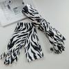 Elegancki wzór zebry Rękawiczki na Halloween Unikalne stroje Długie rękawiczki dla flapperki Panny Młodej Ślubne akcesoria do tańca