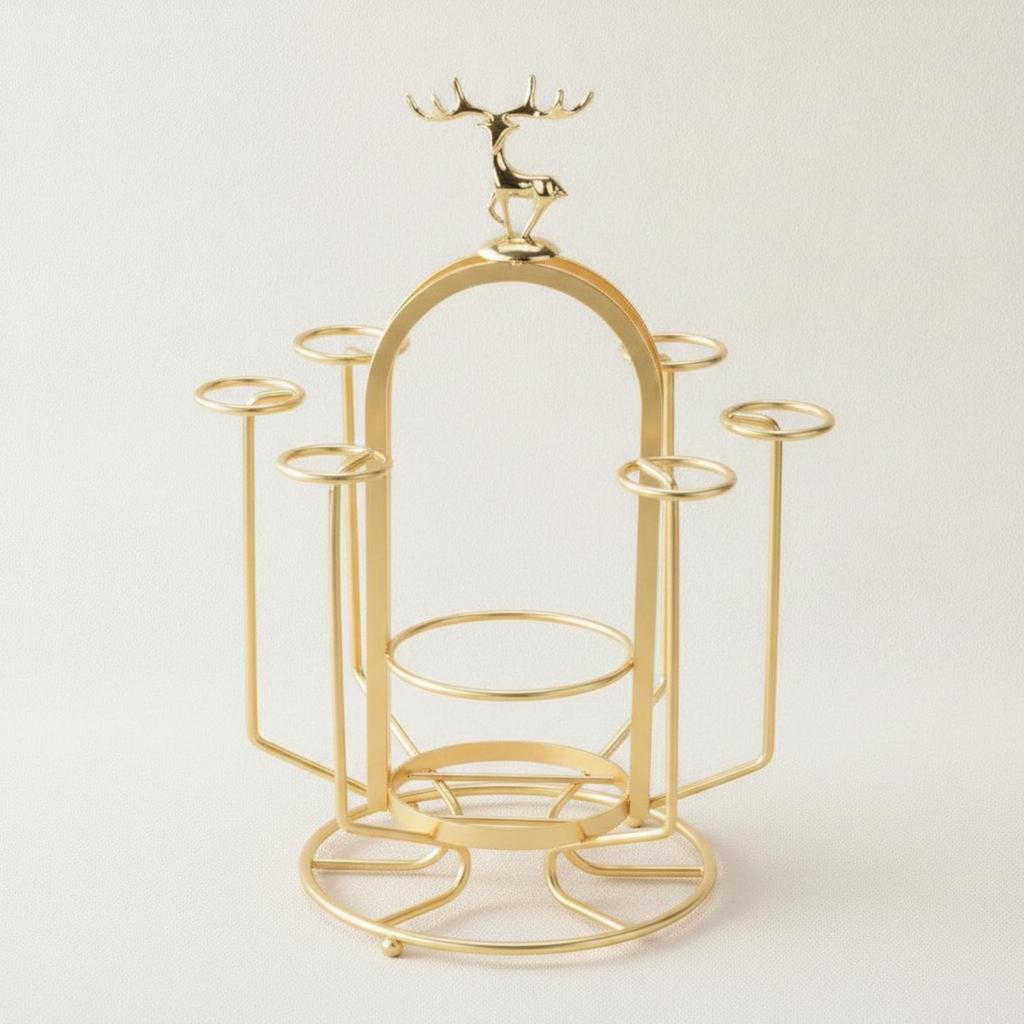 Freestanding Desktop Cup Rack Long-Lasting Countertop Organizer Easy to Clean