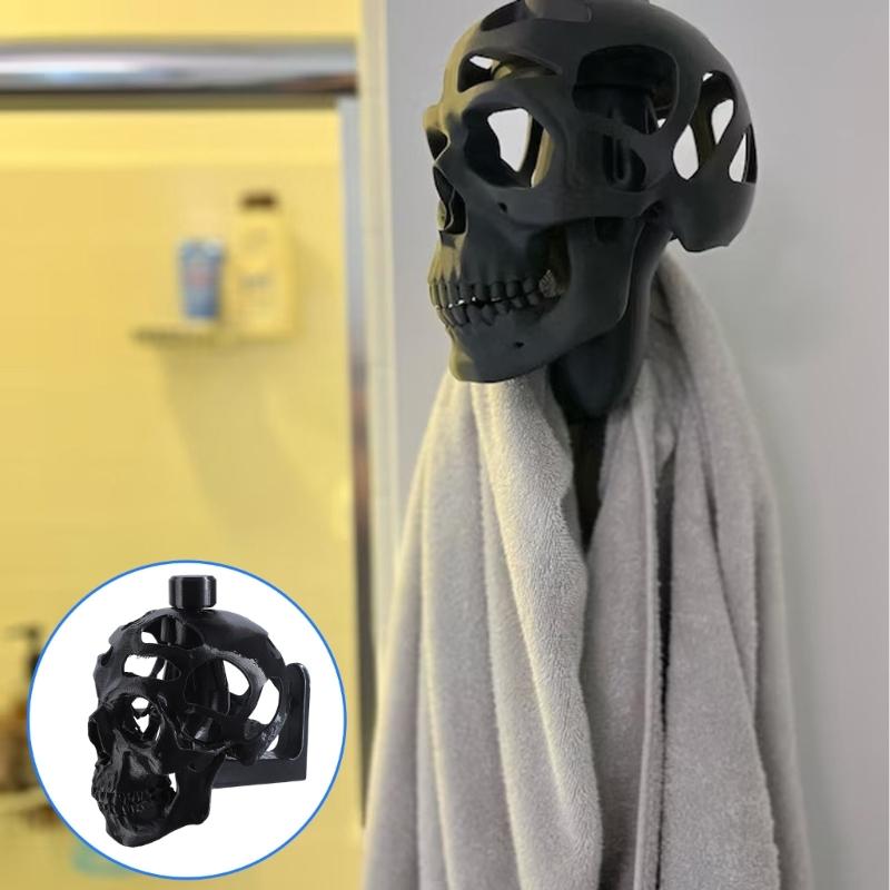 Stojan na helmy 3D tvar lebky Stojan na helmy Halloweenová dekorace Stojan na vystavení Držák na helmy pro motorkáře Stojan
