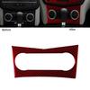 Red Carbon Fiber Console AC Switch Panel Cover For Mercedes-Benz W204 2007-2010