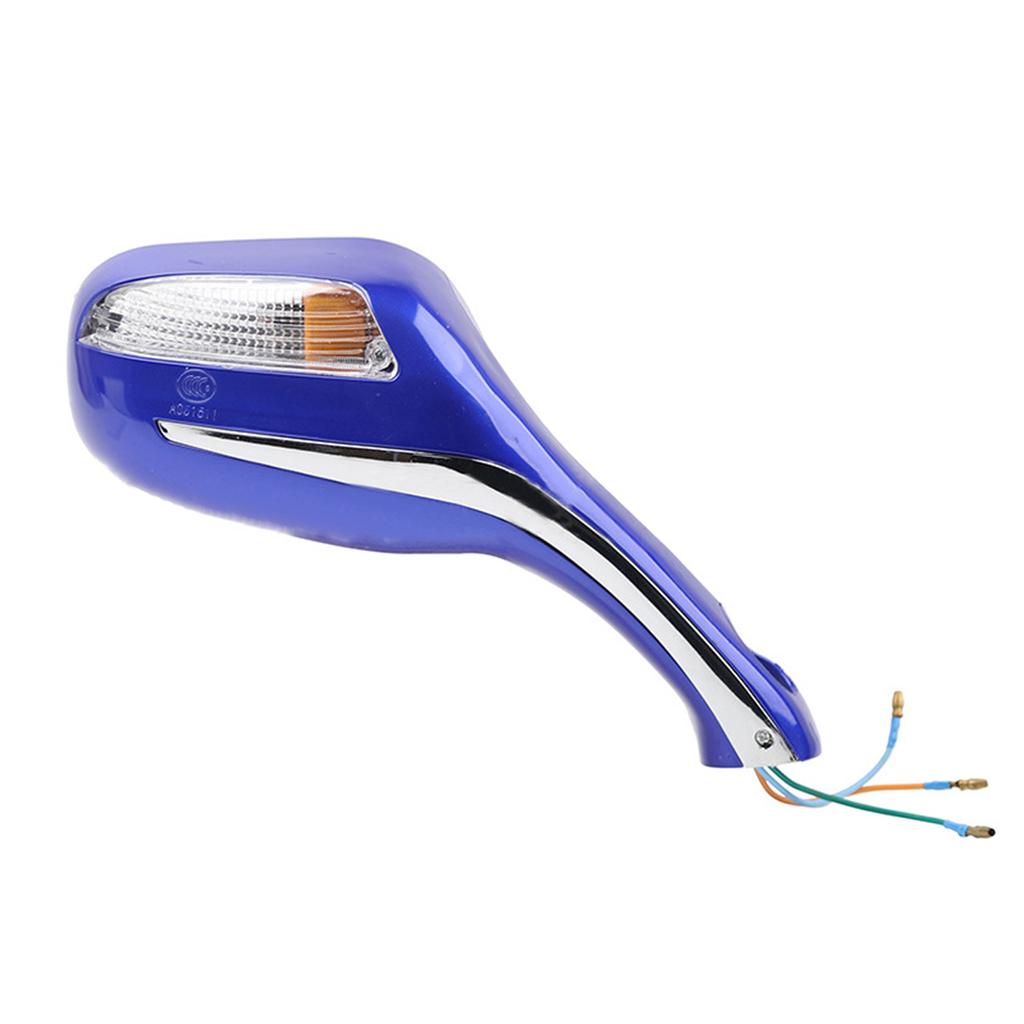 Rearview Mirror Replacement With Turn Signal Light for Motorcycle Electric Bike Modification Side Mirrors with LED Lamp