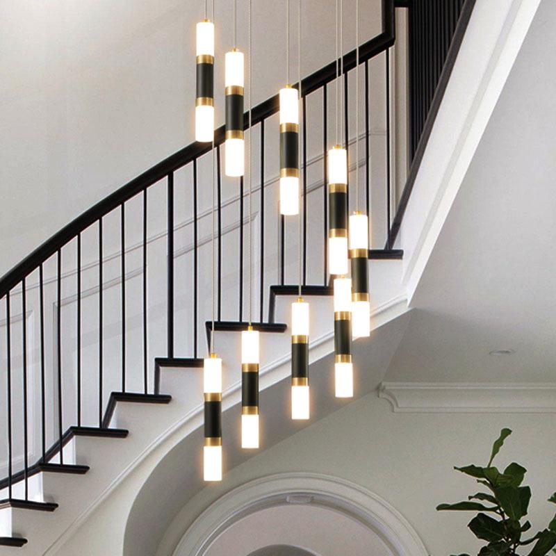 Modern Luxury Double-Head Pendant Light for Bedroom, Living Room, Staircase, and Restaurant