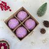 4 Pieces/Set of Diamond Sequins Glitter Christmas Balls Holiday Supplies Christmas Tree Pendants Gifts Giveaways Window Dressing