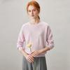Kemengboka Women's 100% Cashmere Crewneck Embroidered Sweater