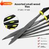 Professional High-Carbon Steel Needle File Set Ergonomic Handles Hand Tools for Carpentry Wood Plastic Model Precision Work