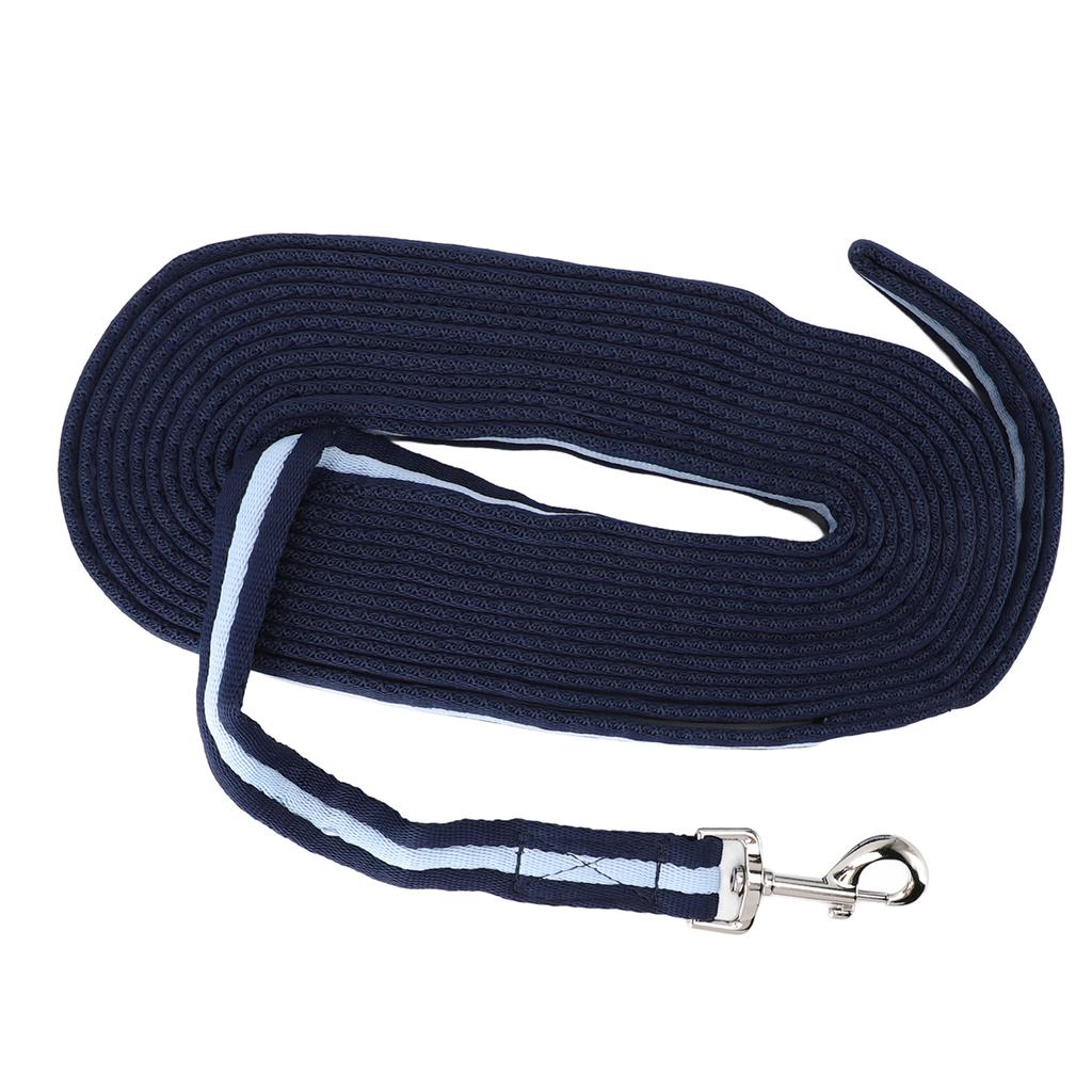 Horse Training Rope Navy Blue 26.2ft Polyester Stainless Steel Horse Rein for Horse Ing Riding