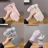 Winter Fashion Womens Fleece Lined Gloves With Touchscreen For Outdoor Commuting