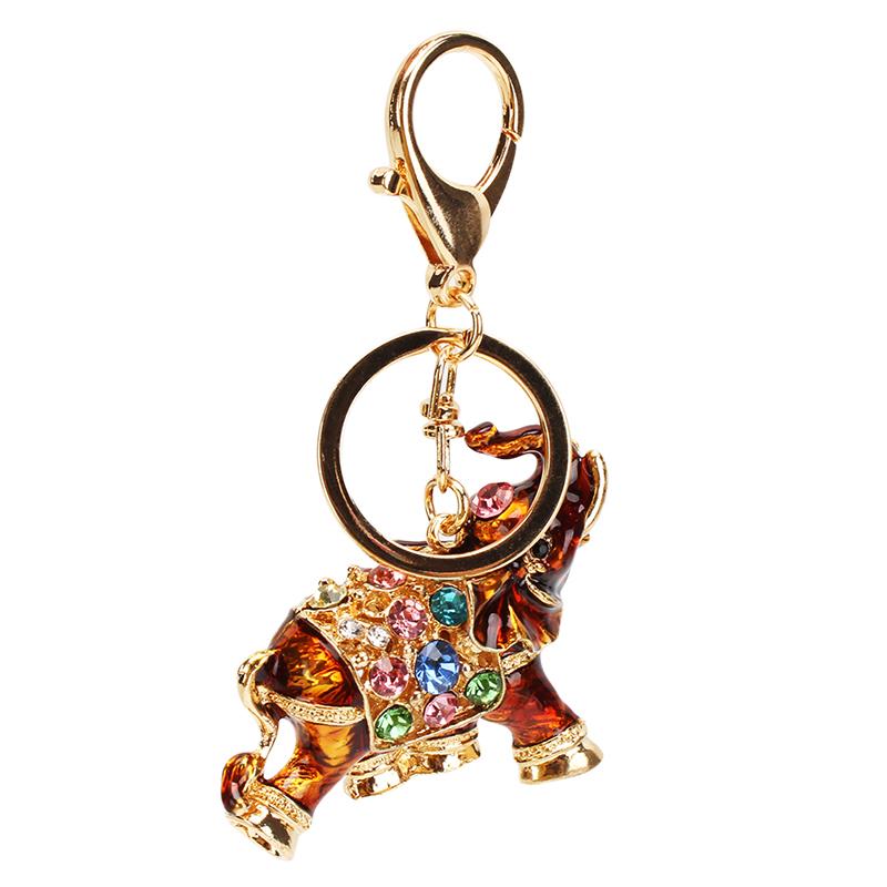 Breloczki DIY Breloczek z malowaniem diamentowym Moda Kreskówkowy Słodki Słoń Breloczek Ręcznie Robiony Wisiorek do Akcesoriów Samochodowych Toreb Zawieszki