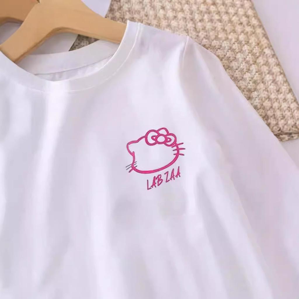 Girls Cotton Long Sleeve T Shirt Spring Autumn Cartoon Print Round Neck Toddler Baby Base Layer Top
