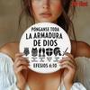 Metal Wall Art FAITH Armor of God Christian Gift Bible Verse Ephesians 6 10 Home Decor
