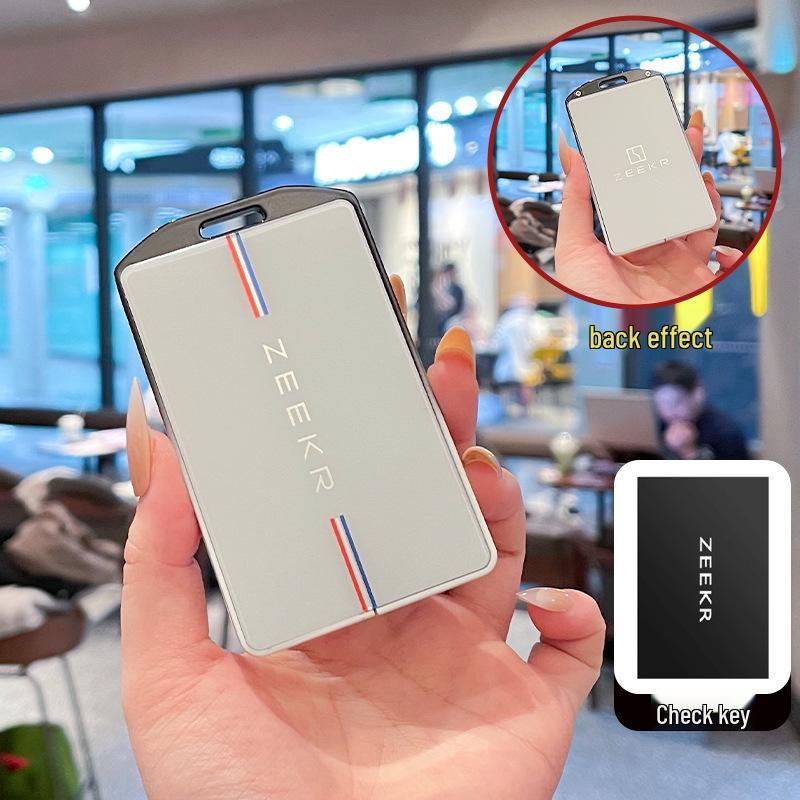Металлическая ключница Jike 001009X с карманом для карт и универсальной пряжкой-подвеской