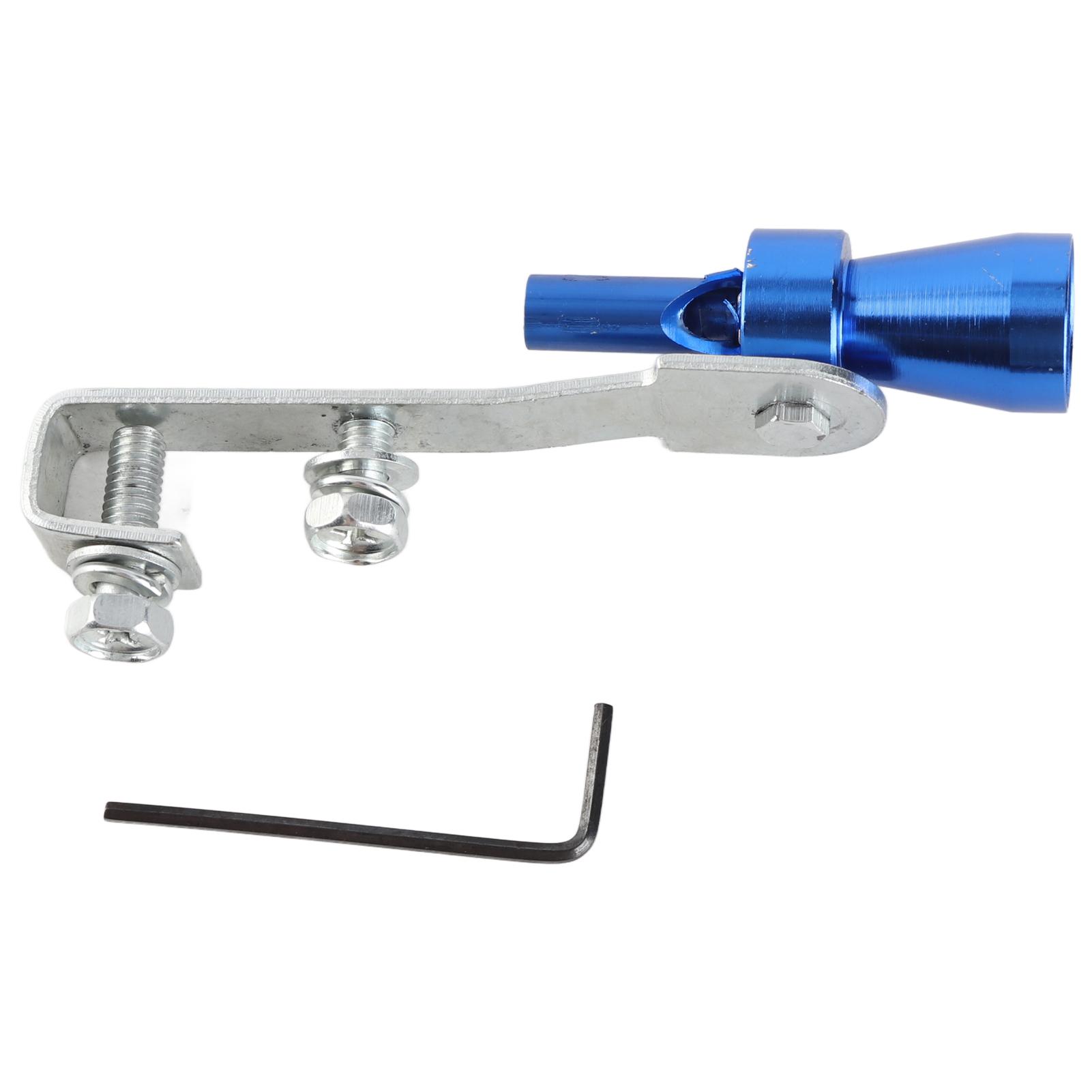 

Свисток Турбо-звука Алюминиевая выхлопная труба Конечная труба BOV Симулятор клапана сброса давления синий