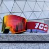 Magnetické lyžařské brýle Dvouvrstvé HD sklo Lyžování Proti zamlžování UV400 Snowboardové brýle Muži Ženy Lyžařské brýle Ochranné brýle