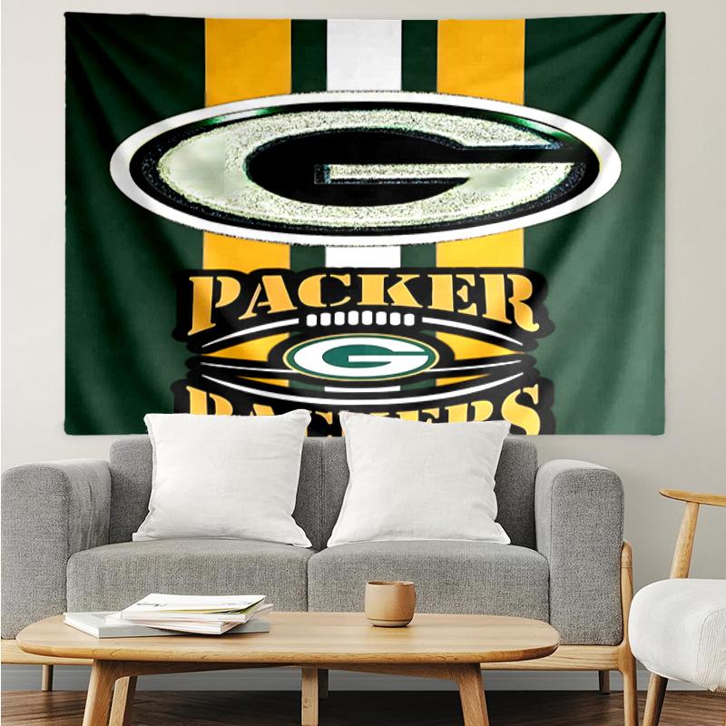 Green Bay Packers Pride Tapestry Accessories Playroom Tapestry, for Bedroom,Livingroom, Dormitory Room Wall Decor Fan Birthday Gifts