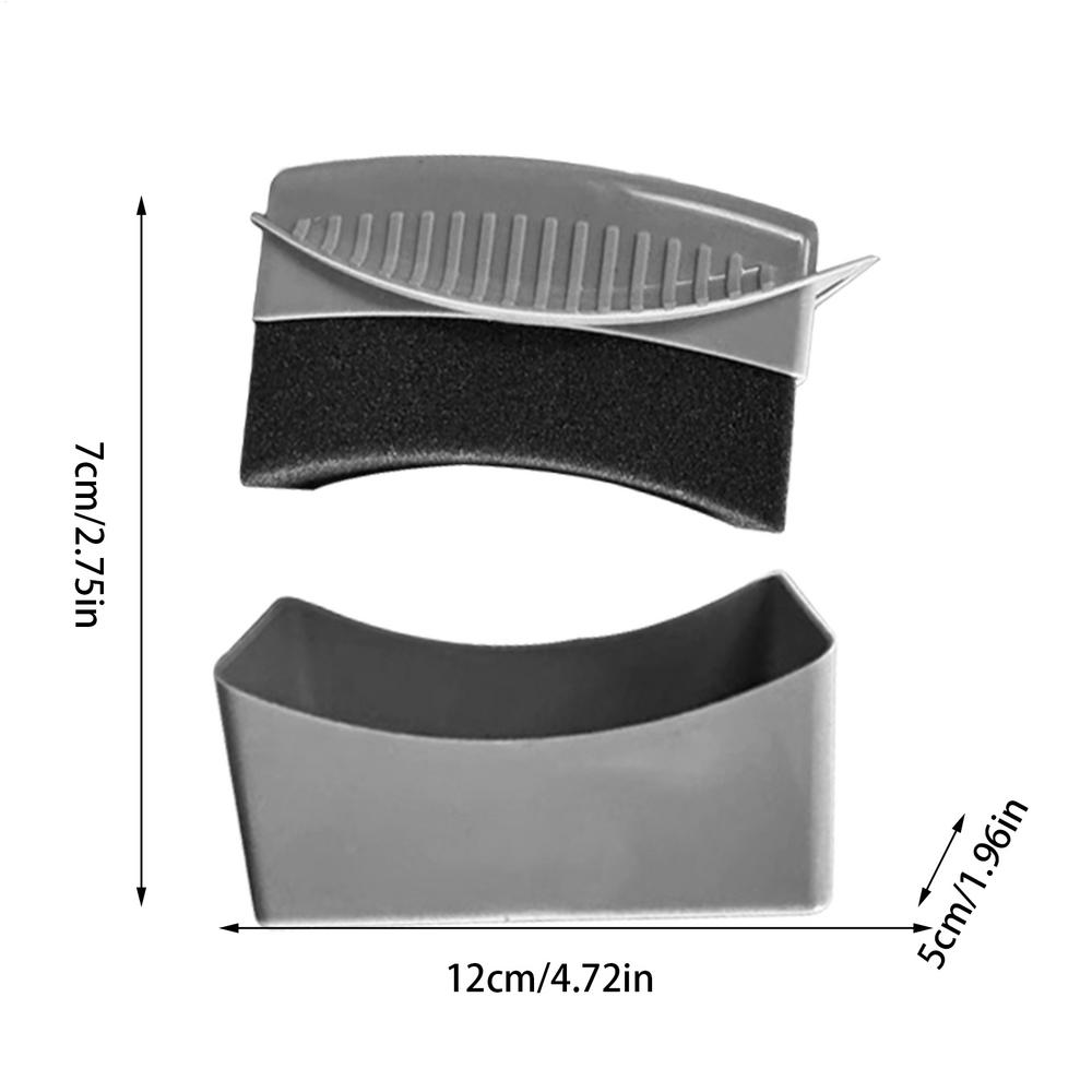 Flat Curved Car Wheel Polishing Waxing Sponge Brush With Cover ABS Washing Cleaning Tire Contour Dressing Applicator Pads