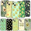 Cute Avocado Phone Case Cover for iPhone 17 16 15 14 13 12 11 Pro Max 17 Air Plus Shockproof Soft TPU Shell Fundas Capas Coque