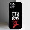 S-System of a Down Rock Band Phone Case For iPhone 17,16,15,14,13,12,11,Pro,XS,Max,XR,Plus,E,SE4,Mini Black Soft Cover