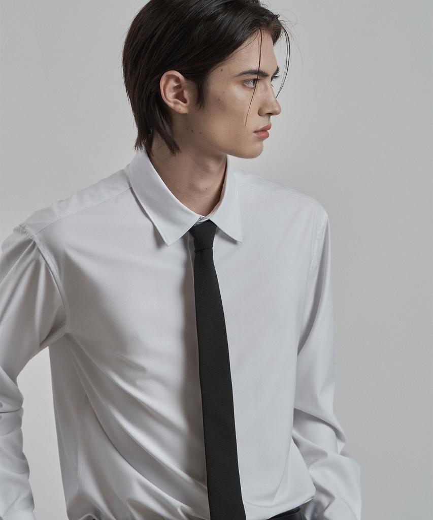 WORK ON BODY OFF Purus Regular Fit Dress Shirt [White]