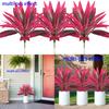 Lifelike Faux Flowers with Vibrant Pink/Purple Leaves Outdoor Faux Flowers for Daily Office Work Indoor Leisure Occasion Home