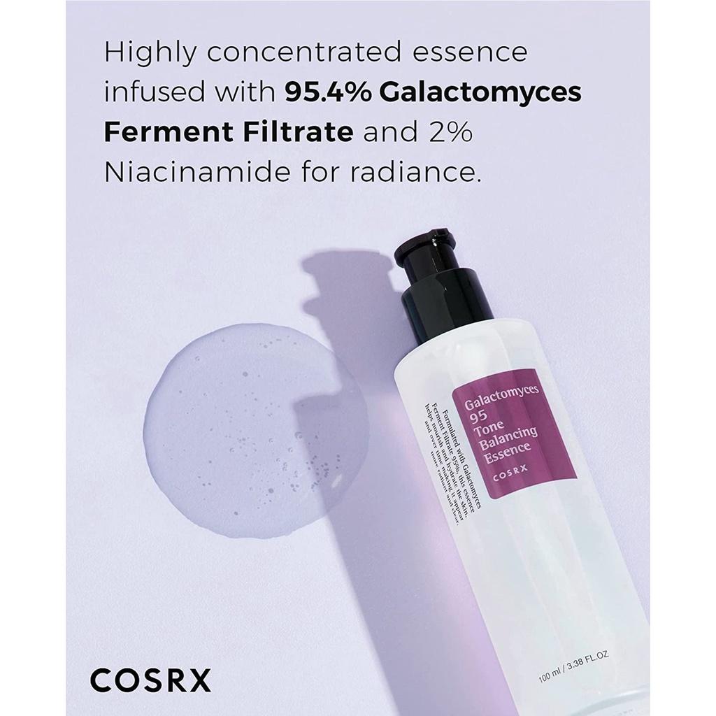 COSRX Galactomyces 95 Tone Balancing Essence, 100ml / 3.38 Fl.oz | Galactomyces Ferment Filtrate 95% | Korean Skin Care