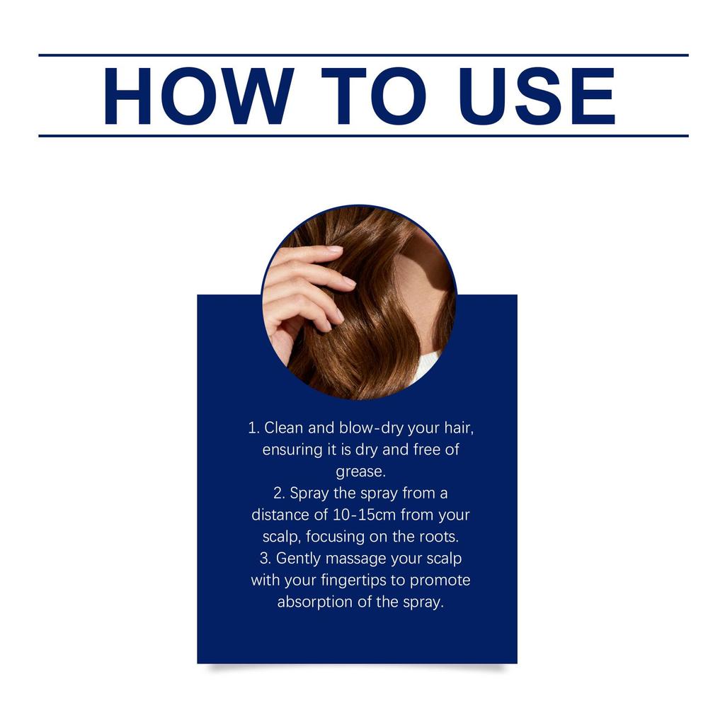 Minoxidil 6% Roztwór Topicalny - Serum na porost włosów dla przerzedzonych włosów, Szybko działający spray na odrastanie włosów dla mężczyzn i kobiet