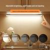 LED Motion Sensor Night Lamp: Magnetic Rechargeable Light for Wardrobes, Wine Cabinets, and Dormitories.