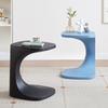 Plastic American Bedside Table Creamy Minimalist Coffee Table Water-Fill Balcony Side Stand Space-Saving Corner Table