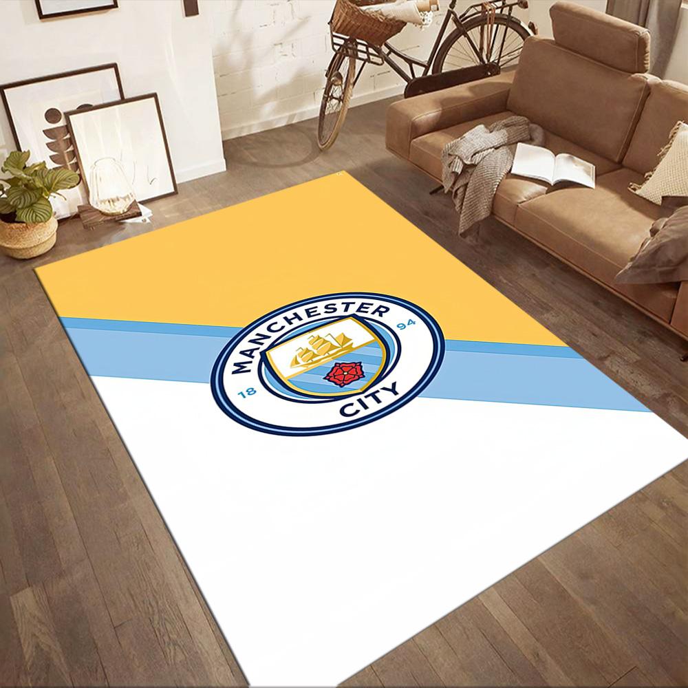 Manchester City Floor Rug Office Rug Perfect For Playrooms Foyer Living Rooms Dormitory Antislip Rug Decorate Offices