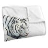 Royce McClure Silky White Tiger Supersoft Blanket